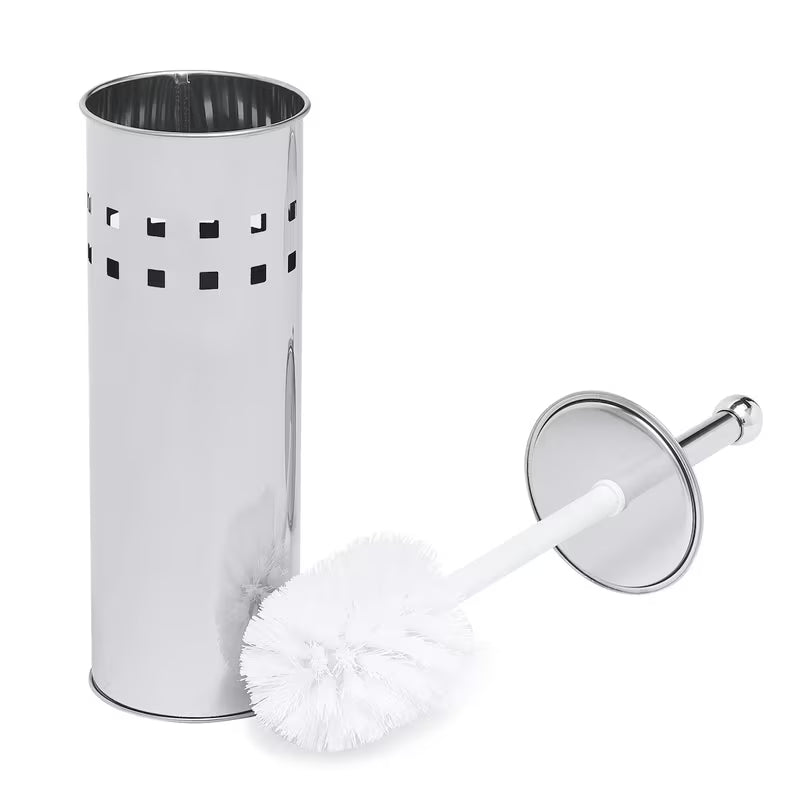 Samostoječi WC ščetka Multi Chrome z elegantnim okroglim dizajnom za kopalnico.