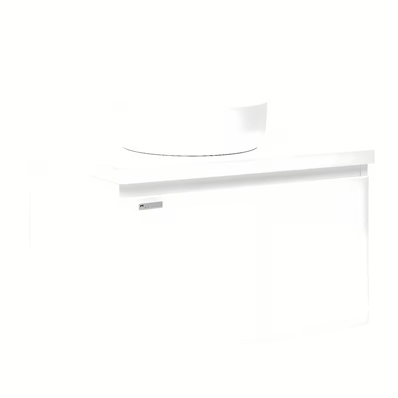 Viseča omarica pod umivalnikom Naturel Ancona 80x46 cm u bijeloj boji sa sjajnom površinom