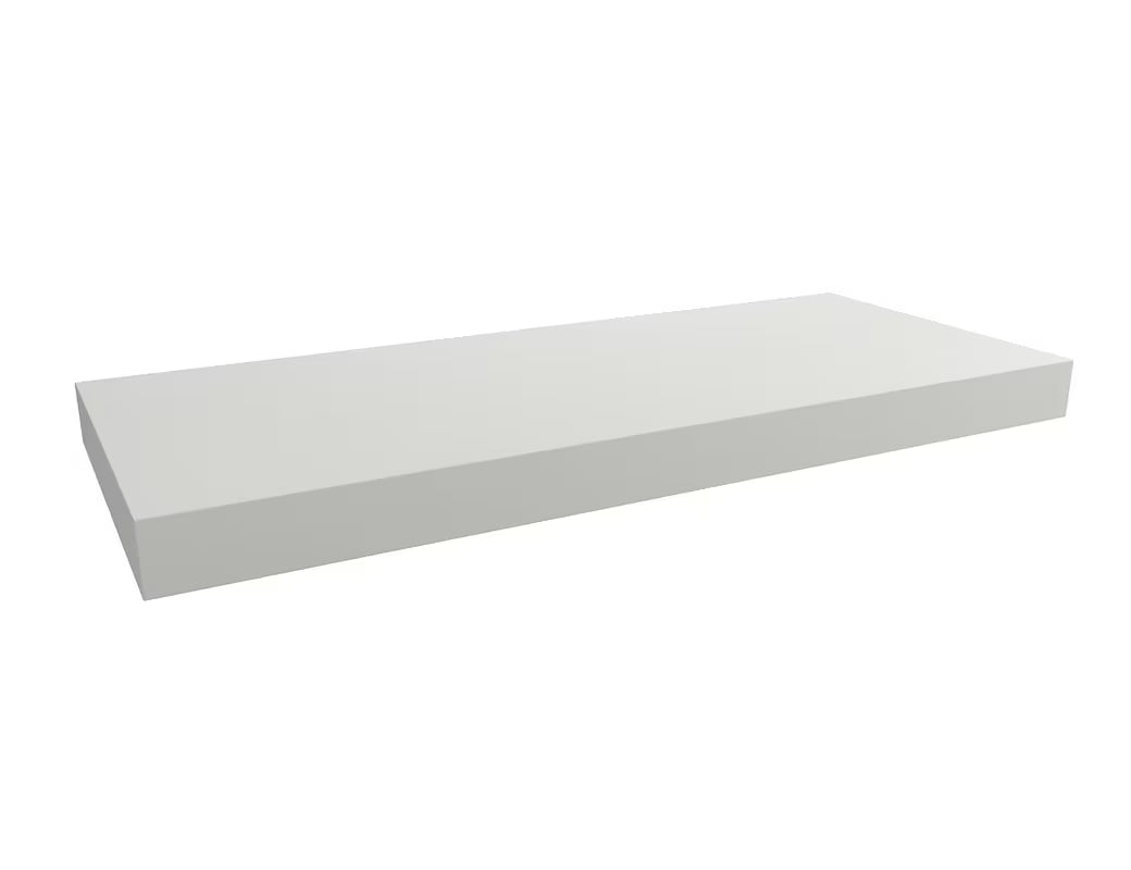 Bela mat viseča plošča za umivalniško skledo Naturel Dolce