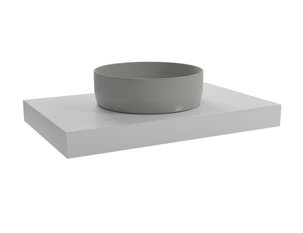 Viseča plošča za umivalniško skledo Naturel Dolce 80x50x8 cm v barvi glossy white