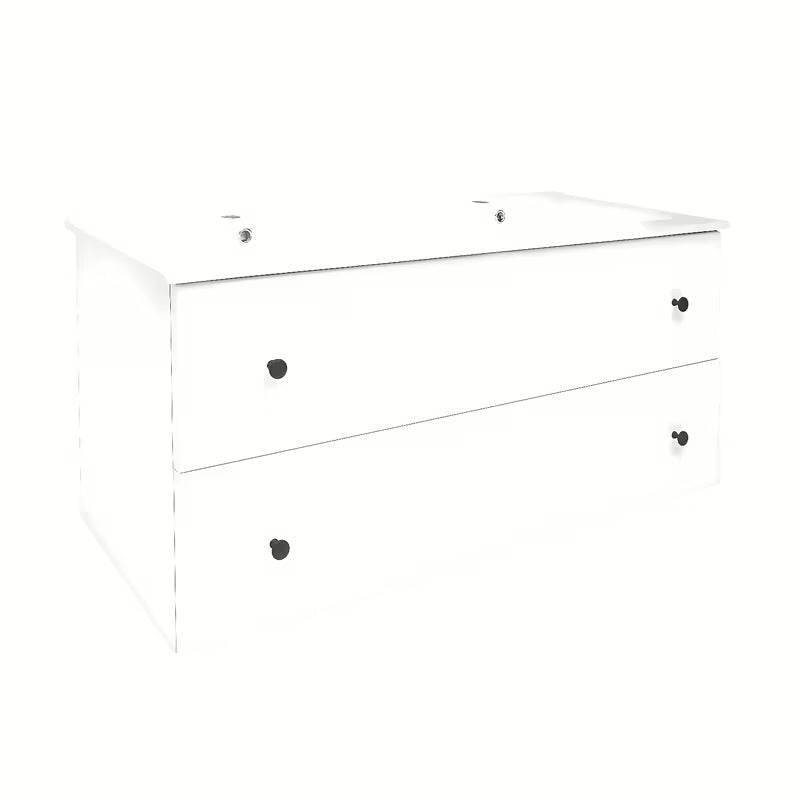 Bela viseča kopalniška omarica Naturel Forli s keramičnim umivalnikom 120x53x46 cm