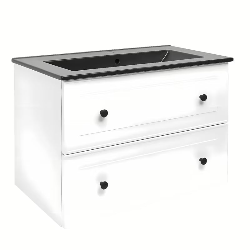 Viseča kopalniška omarica Naturel Forli z umivalnikom u bijeloj boji