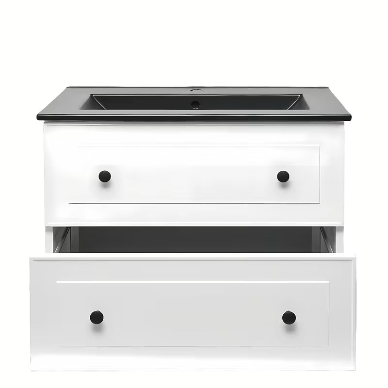 Viseča kopalniška omarica Naturel Forli z umivalnikom u bijeloj boji