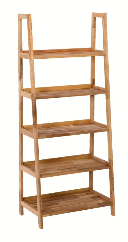 Stoječa regal Naturel Home u dekoru oraha s mat površinom od masivnog drva