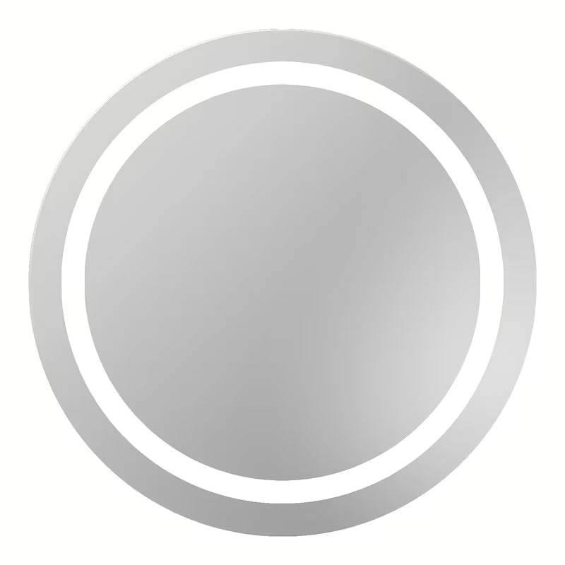 Okruglo LED ogledalo Naturel Iluxit 67 cm s hladnim bijelim osvjetljenjem brez stikala