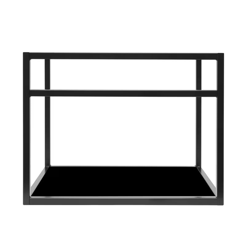 Crna kopalniška omarica Naturel Industrial s keramičkim umivaonikom i crnom policom