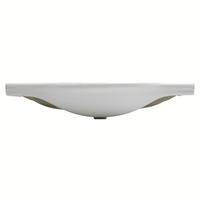 Bel keramični pohištveni umivalnik Naturel Pro 102 x 50 cm z odprtino pro za armaturo na sredini