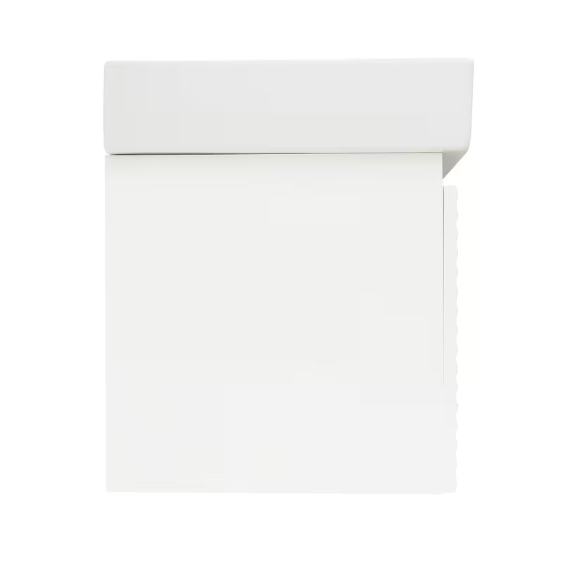 Viseča kopalniška omarica Naturel Savona s keramičkim dvostrukim umivaonikom u bijelom sjaju