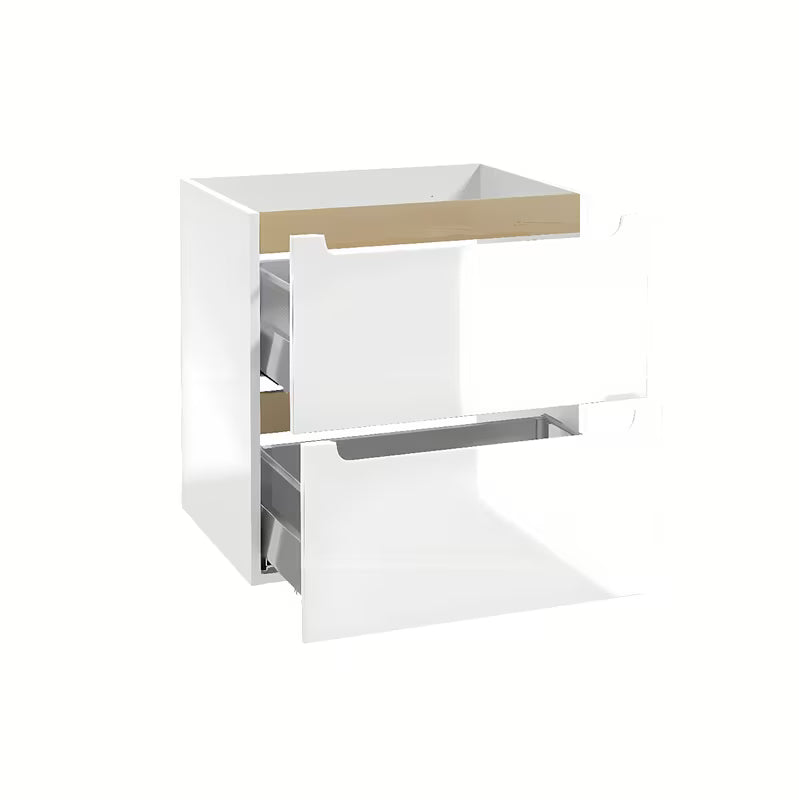 Bijela viseča kopalniška omarica Naturel Stilla s dvije ladice