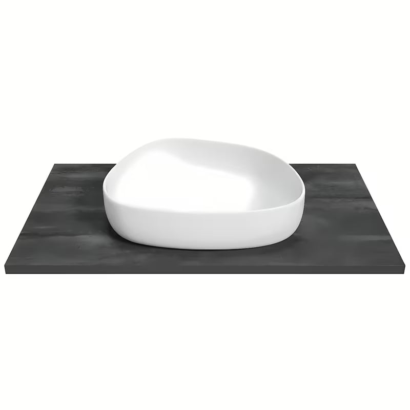 Crna laminatna pokrovna ploča Naturel Stilla pro kopalniško pohištvo