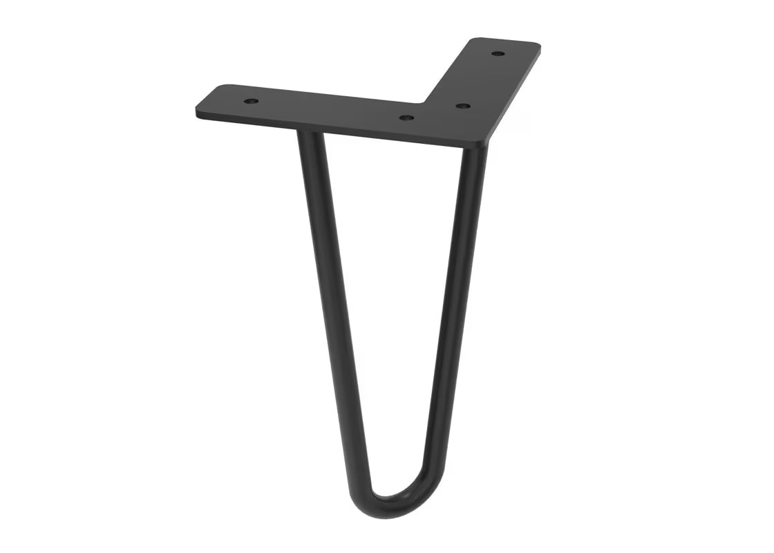 Noga za namještaj Naturel Stilla u crnoj mat boji, pakiranje 2 komada