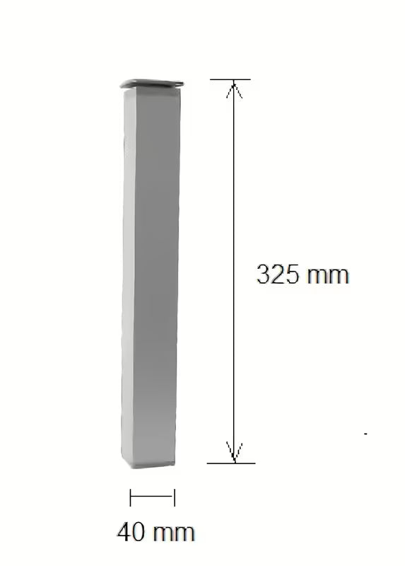 Pohištvena noga Naturel Vario Dekor v aluminijasti izvedbi, višinsko nastavljiva dekorativna noga za viseče pohištvo.