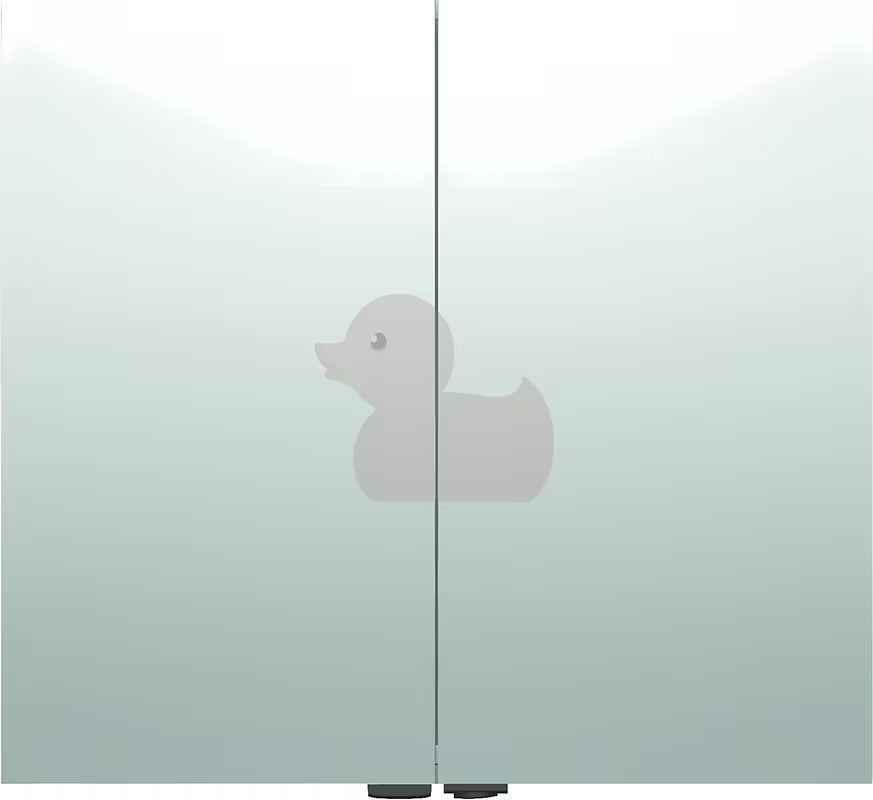 Omarica z Ogledalom Naturel 80x72 cm u sivo-srebrnoj boji s dvojim zrcalnim vratima