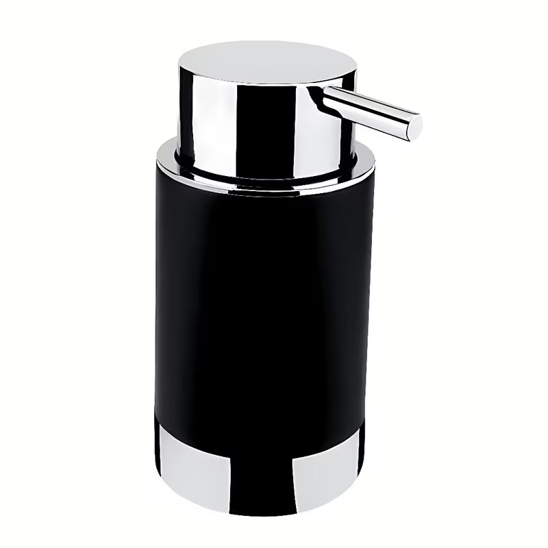 Samostoječi dozirnik za milo Nimco Lio u crnoj boji s kromiranom pumpicom