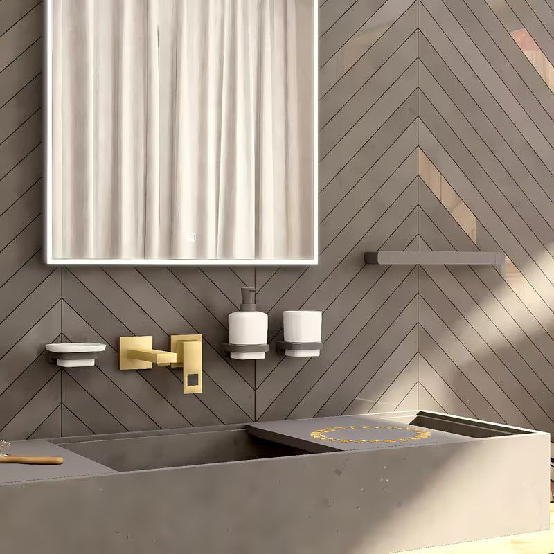 Nimco Maya dozator tekućeg sapuna u mat crnoj izvedbi s keramičkom posudom