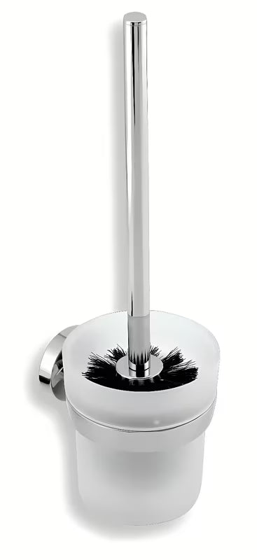 WC ščetka Novaservis Metalia 11 v črni in krom izvedbi pro, montaža z vrtanjem.