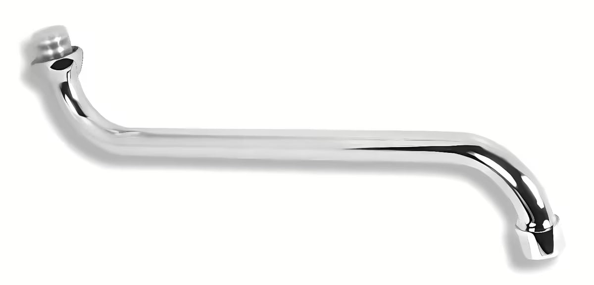 Cjevasti izljev Novaservis u kromiranoj izvedbi