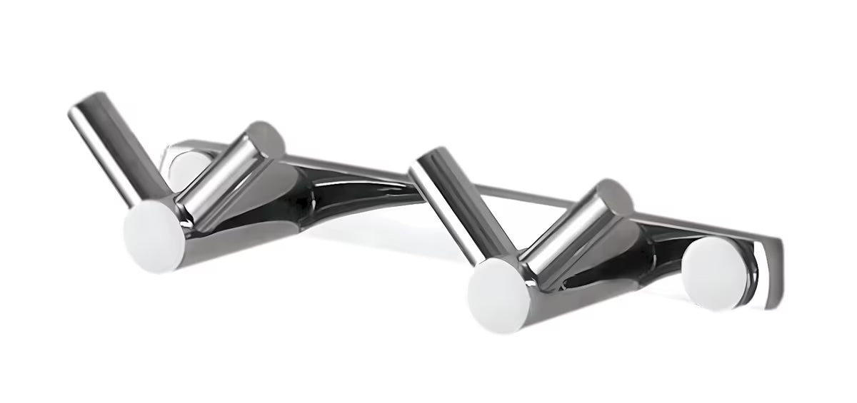 Optima Chrome stenski dvojni kavelj za kupaonicu, za ručnike i odjeću