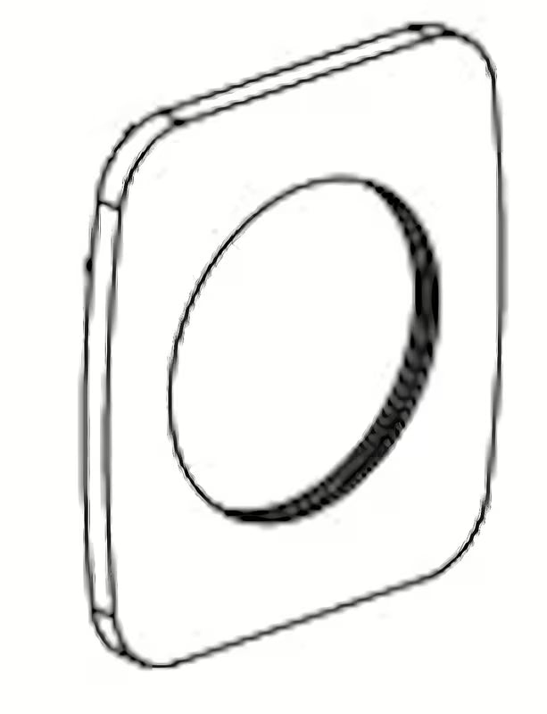 Optima Cube Way nadomestna rozeta za telo armature CU101 pro za podometno umivalniško armaturo.