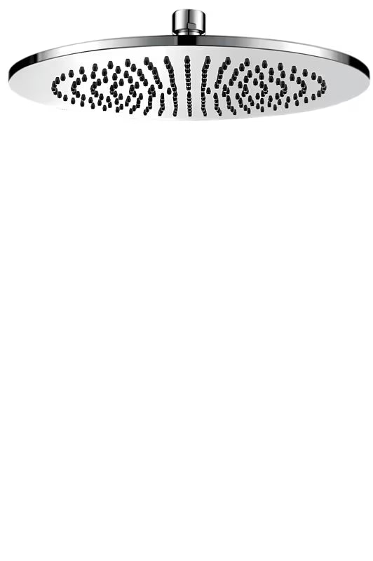 Okrogla medeninasta nadglavna prha Optima Chrome s premerom 20 cm v krom izvedbi