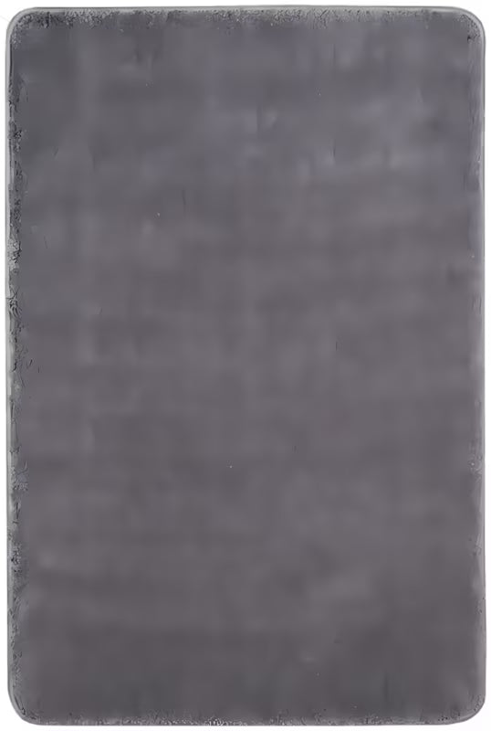 Siva WC školjka kopalniška preproga Optima od mikrovlakana s protukliznom obradom