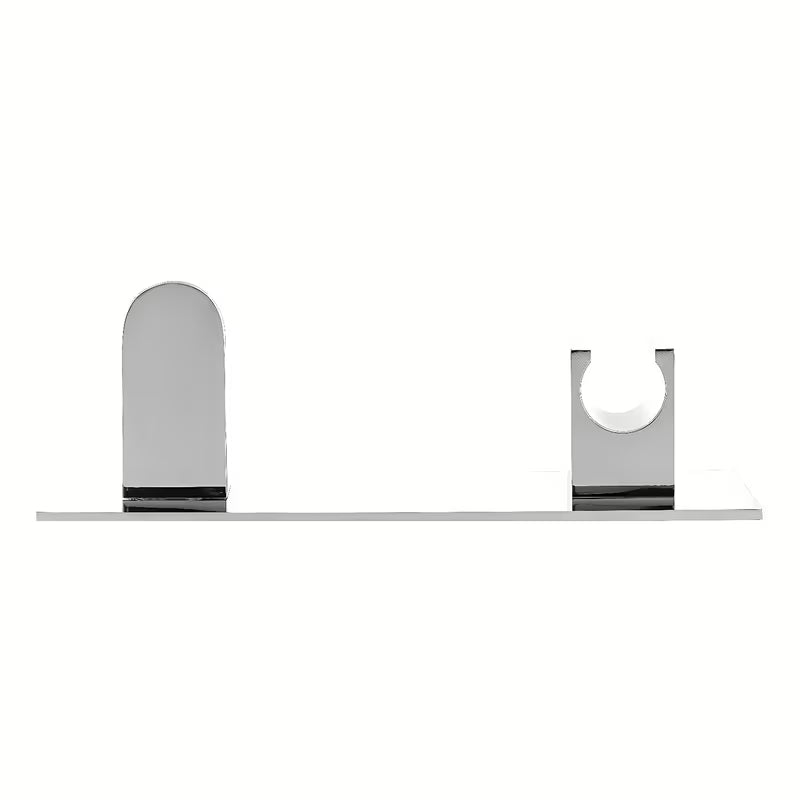 Optima priključek za tuš cev tuši u krom izvedbi z držalom ručne tuši u zaobljenom dizajnu