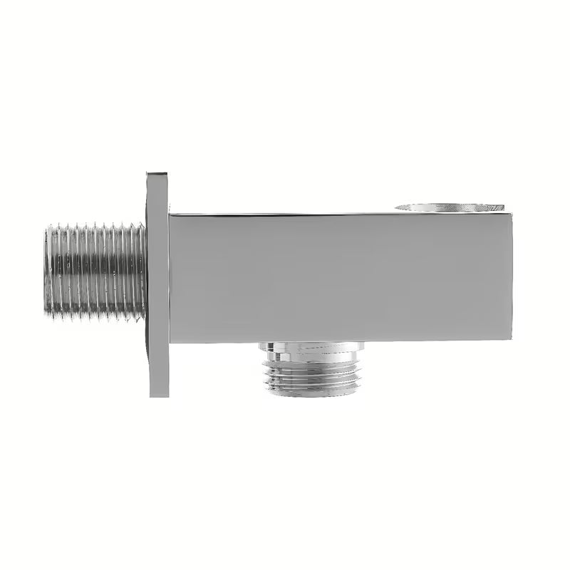 Optima priključek za tuš cev u krom izvedbi s praktičnim držačem ručne tuši.