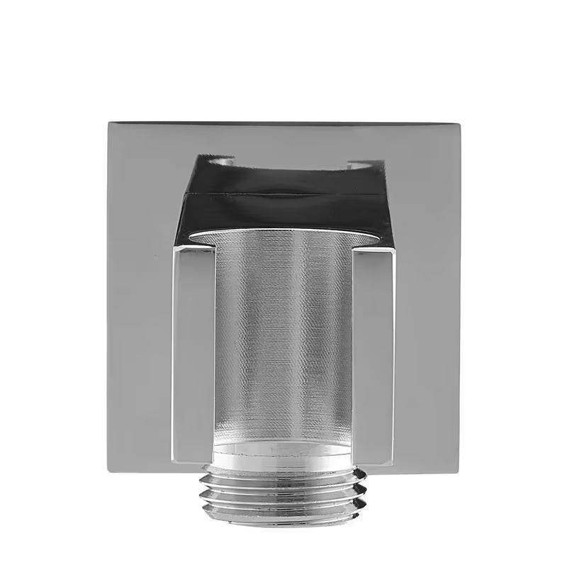 Optima priključek za tuš cev u krom izvedbi s praktičnim držačem ručne tuši.