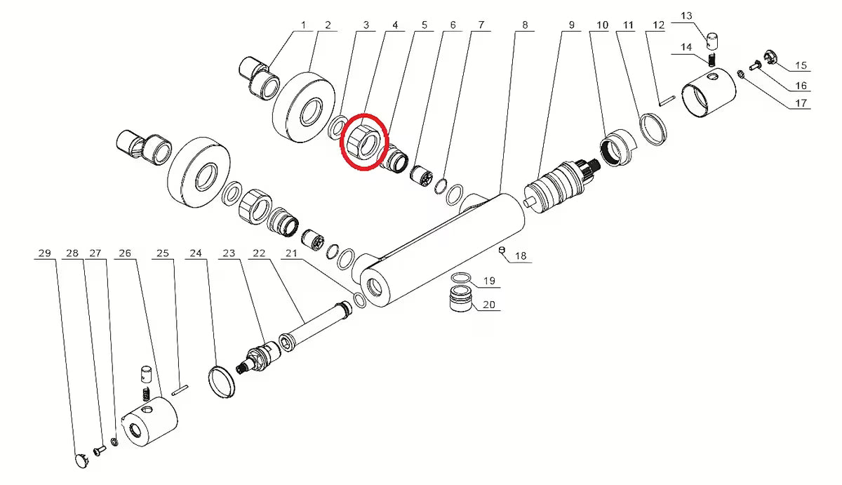 Zamjenska spojna matica pro termostatske armature Optima