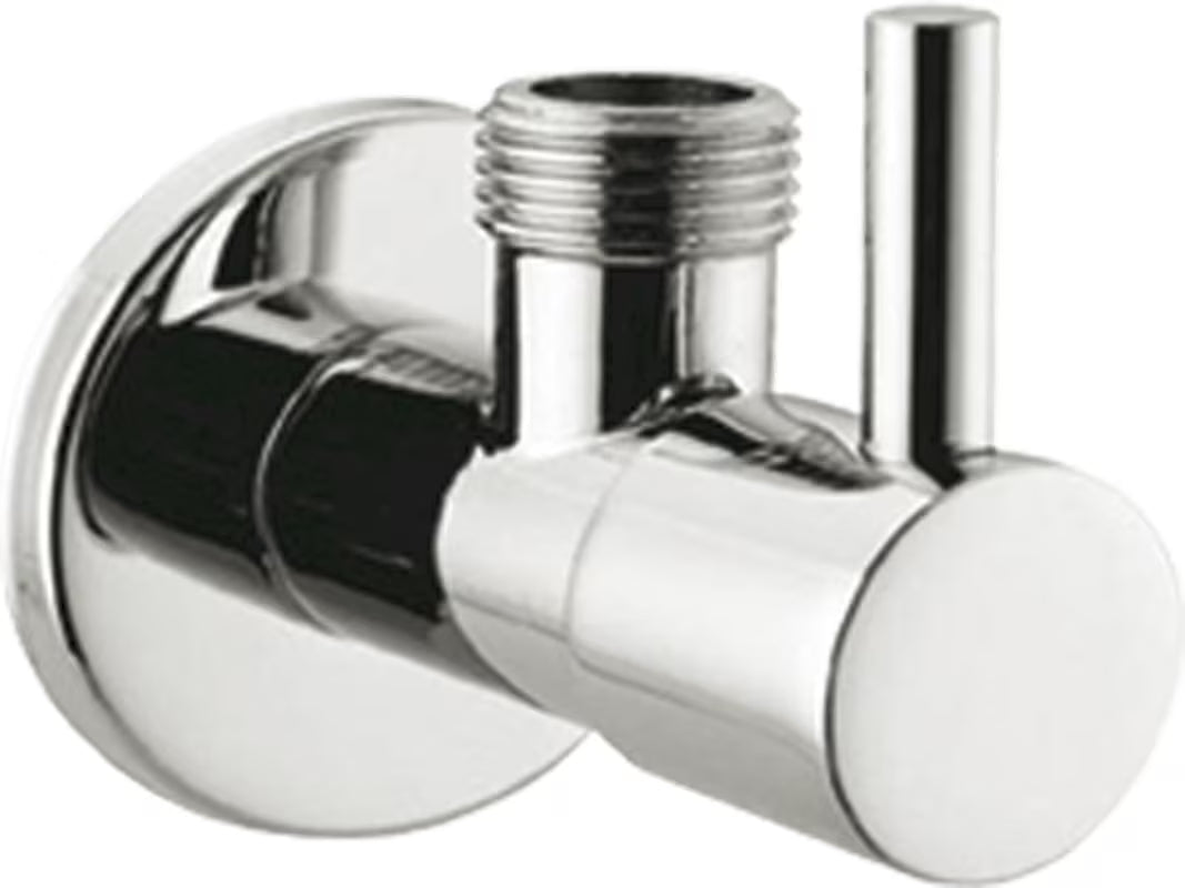 Optima kotni ventil u krom izvedbi s ručicom pro za upravljanje dovodom vode