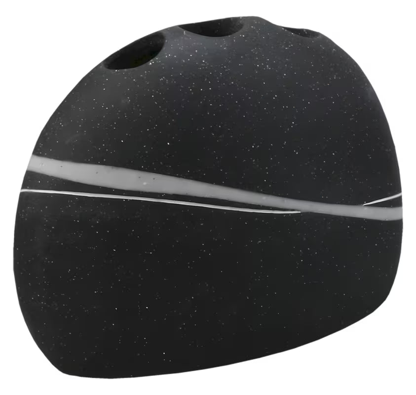 Samostoječi držalo za ščetke Optima Sidao u crnoj mat izvedbi s modernim dizajnom