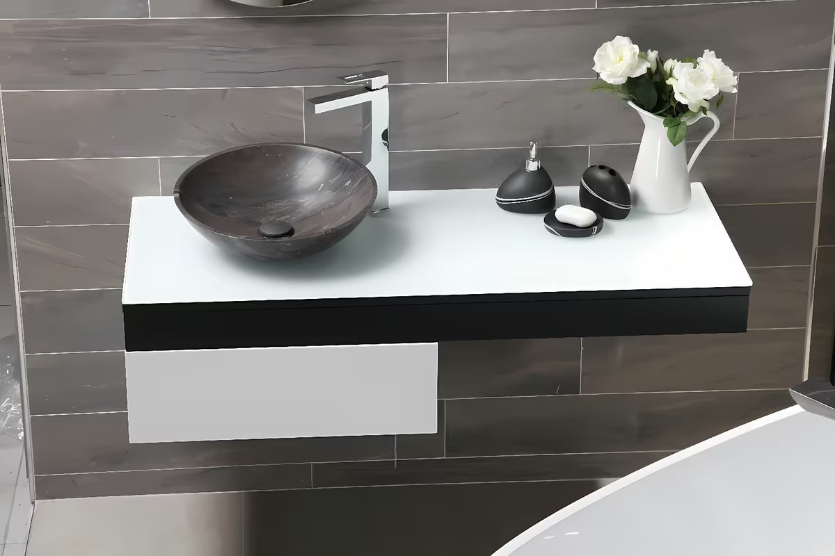 Samostoječi posoda za milo Optima Sidao u crnoj mat izvedbi s modernim dizajnom