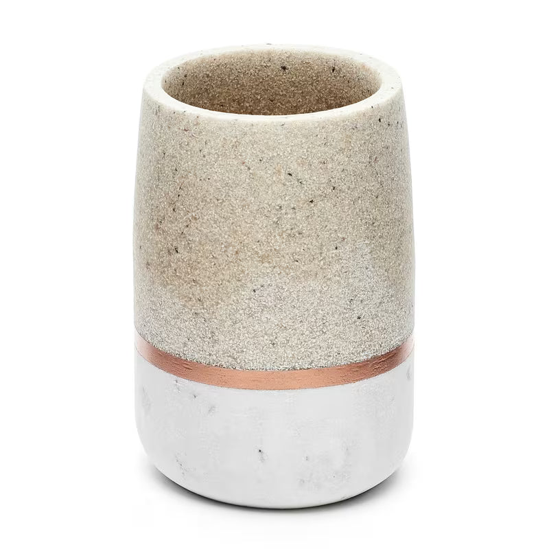 Samostoječi posoda Optima Tera u dekoru light-limestone za svijetlu kupaonicu