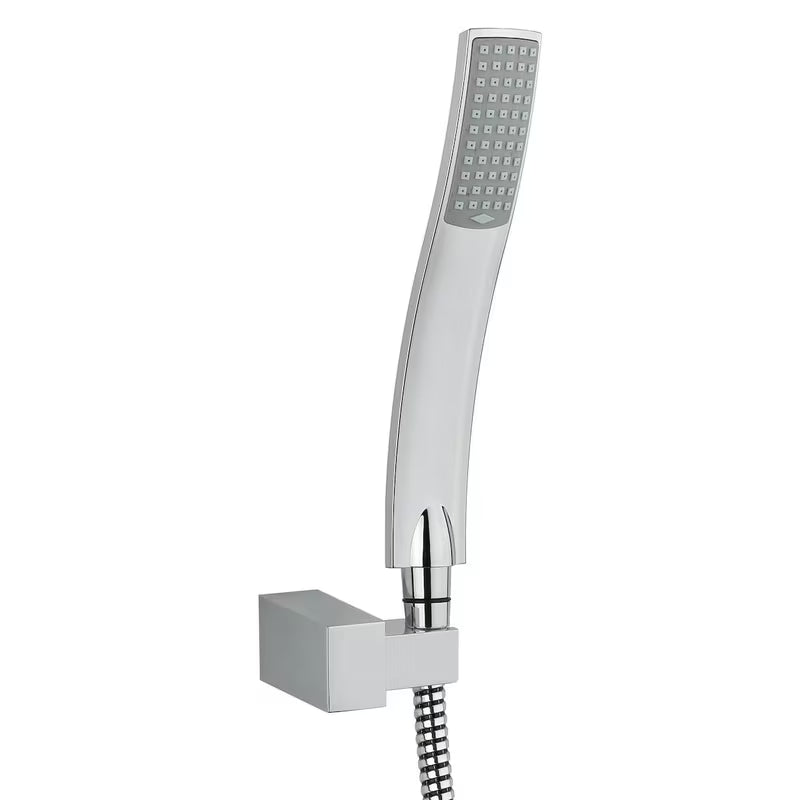 Optima komplet za kad u krom izvedbi s ručnim tušem, držačem i crijevom za tuš