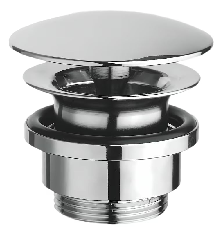 Optima Chrome kromirani nezatvarajući odtok za umivalnik s uklonjivom kapicom