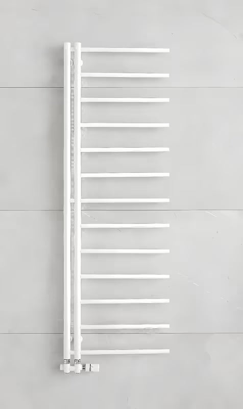 P.M.H. Apollo kombiniran radiator 150x50 cm v sijajni beli barvi s sredinskim priklopom 50 mm