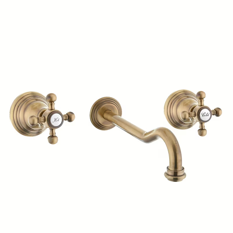 Paffoni Belinda podometna z dvema ročajema armatura za umivalnik u brončanoj izvedbi