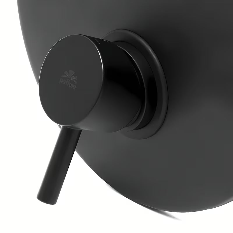 Podometna enoročna armatura za tuš Paffoni Light u mat crnoj boji s dvosmjernim preklopnikom