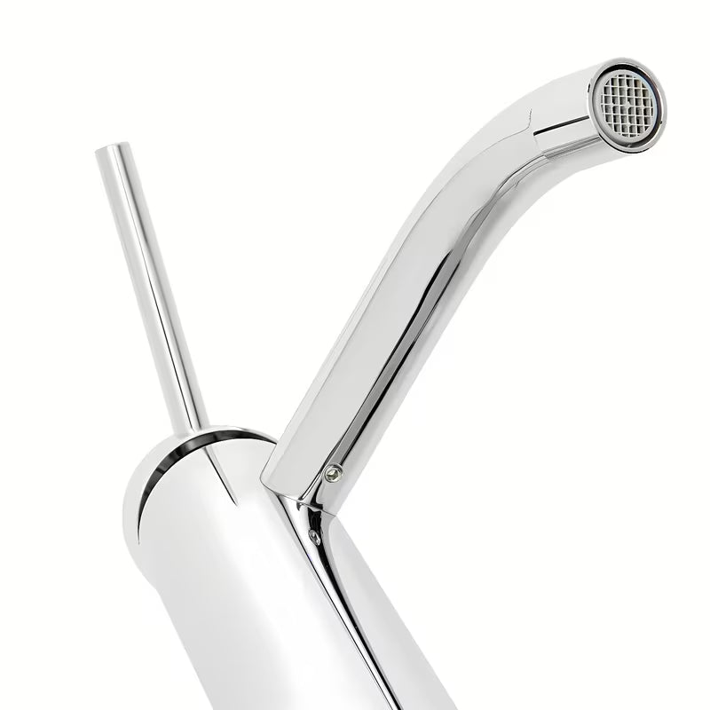 Kromirana enoročna stoječa armatura za umivalnik Paffoni Light brez odtoka