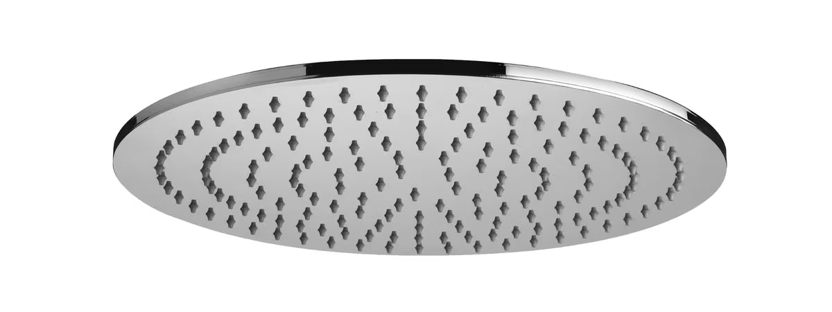 Okrugla nadglavna prha Paffoni Master King u krom izvedbi promjera 30 cm.