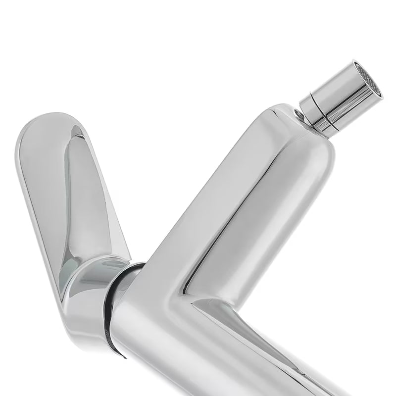 Kromirana enoročna stoječa armatura za bide Paffoni Pavia z odtokom i fleksibilnim perlatorom