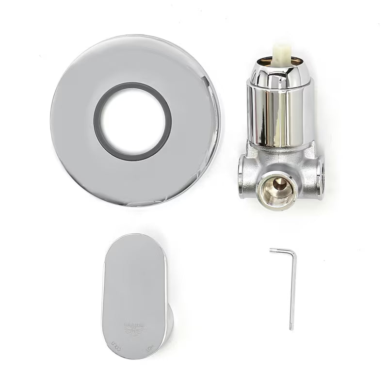 Paffoni Pavia podometna enoročna armatura za tuš u krom izvedbi sa zaobljenim dizajnom