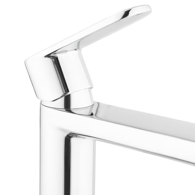 Kromirana enoročna stoječa armatura za umivalnik Paffoni Pavia z odtokom