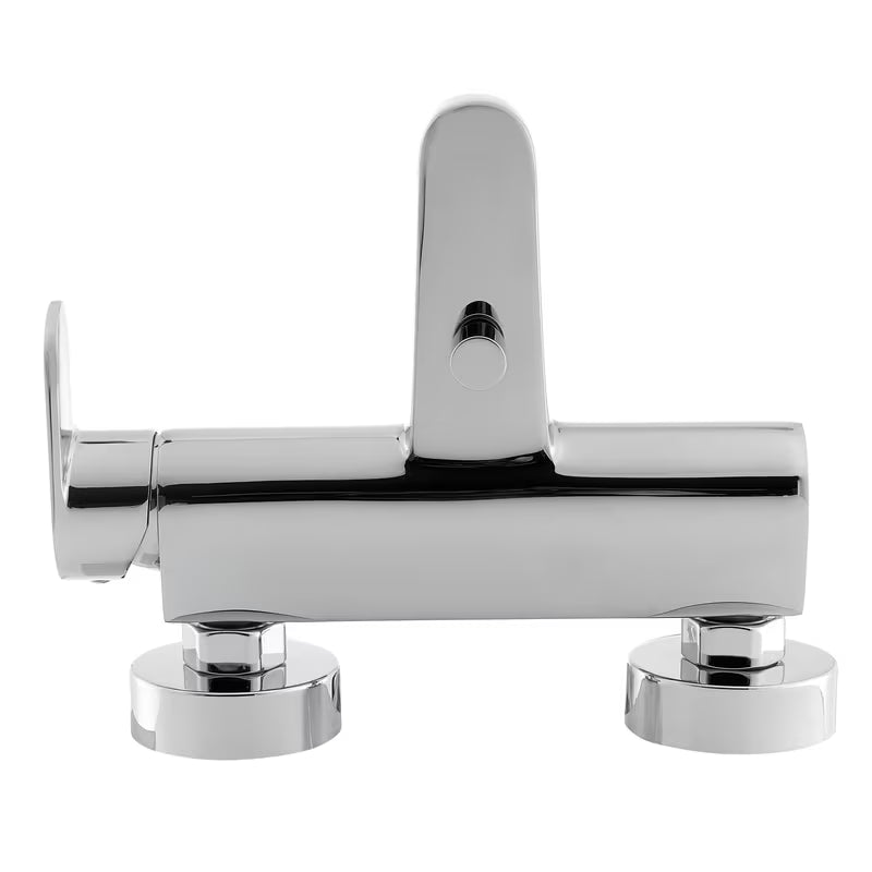 Enoročna stenska armatura za kad Paffoni Pavia u krom izvedbi, zaobljenog dizajna