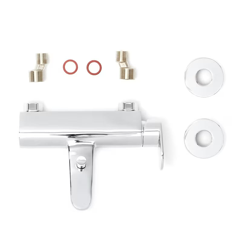 Enoročna stenska armatura za kad Paffoni Pavia u krom izvedbi, zaobljenog dizajna