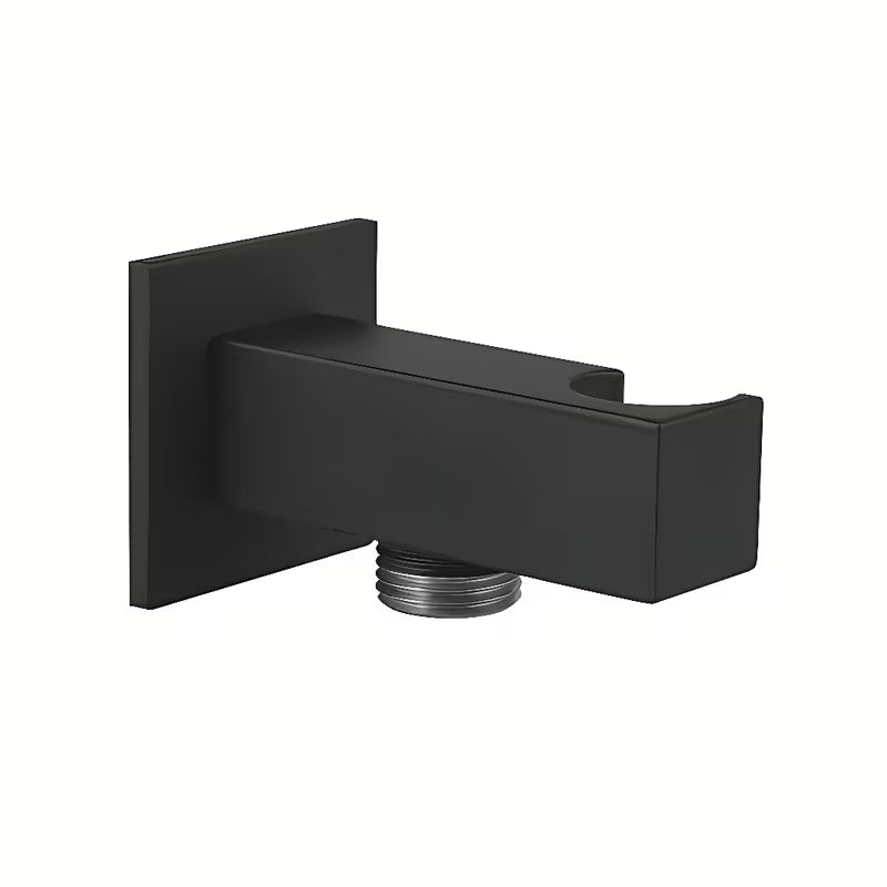 Paffoni priključek za tuš cev z držalom za prho u crnoj izvedbi.