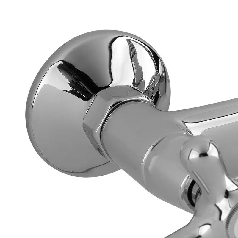 Stenska armatura za tuš Paffoni Ricordi u kromu s ventilskim upravljanjem u retro dizajnu