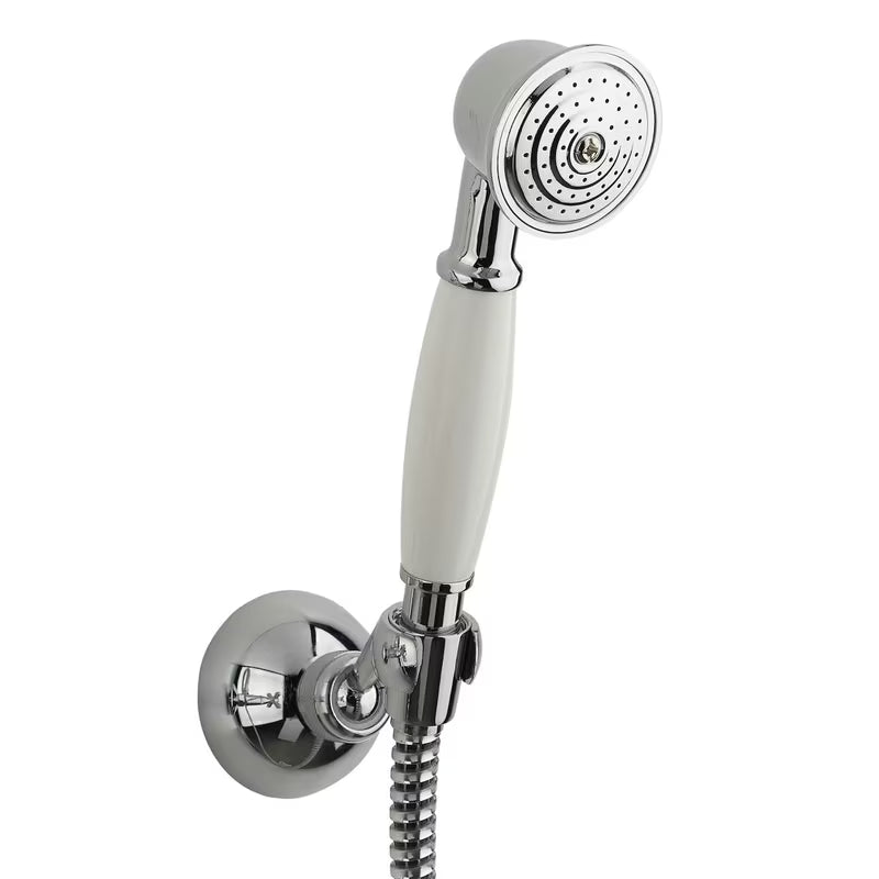 Stenska armatura za tuš Paffoni Ricordi u kromu s ventilskim upravljanjem u retro dizajnu