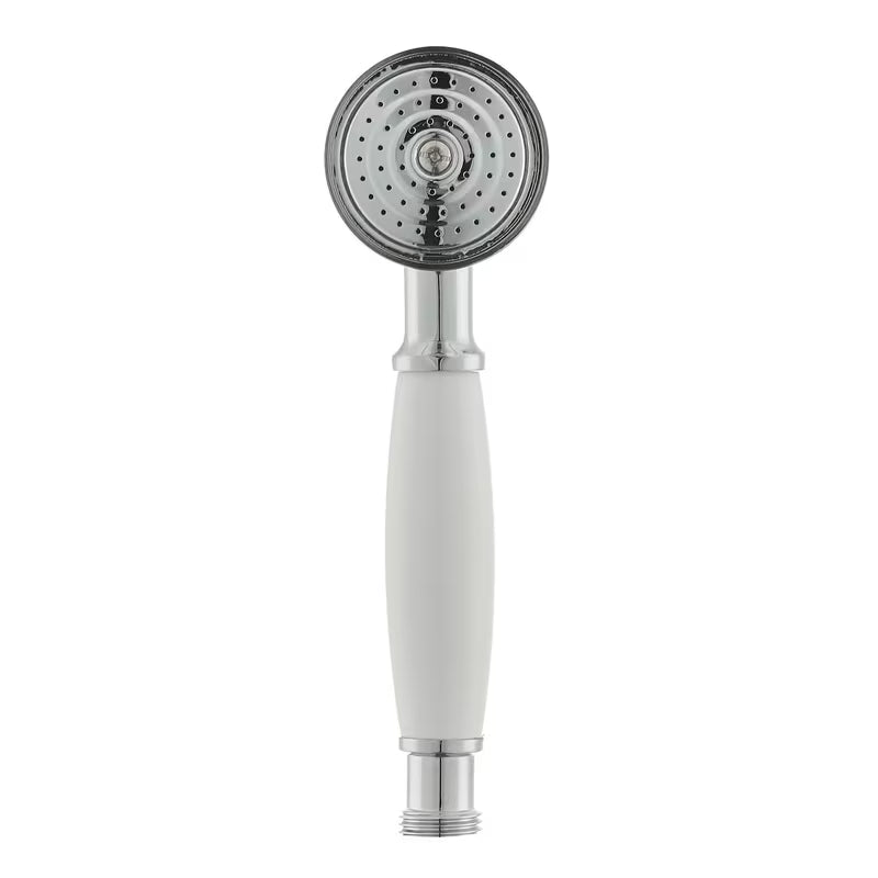 Kromirani ručni tuš Paffoni Ricordi u retro dizajnu promjera Ø 5,3 cm.