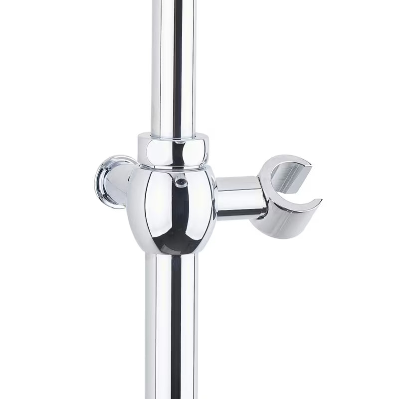 Metalni tušni sistem Paffoni Ricordi u dizajnu retro s nadglavnom i ručnom tuš slušalicom u izvedbi chrome.